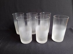 6 glass glasses for water and soft drinks