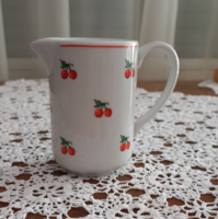 Retro, vintage lowland porcelain cherry milk/cream pourer