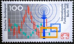 N1553 / 1991 Germany radio exhibition stamp postal clear