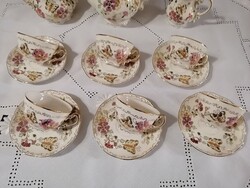 Zsolnay butterfly coffee set
