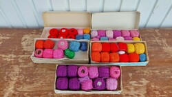 5 Boxes of old thread embroidery floss