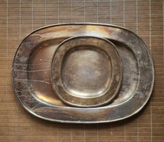 Marked silver-plated huge heavy trays (kreis hepp st.Gallen) 2 pcs
