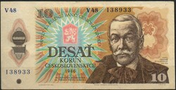 D - 171 - foreign banknotes: Czechoslovakia 1986 10 crowns
