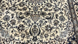 3426 Beautiful Iranian nain silk contour hand knot wool Persian carpet 200x300cm free courier