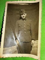 Antique ii. Vh. Hungarian soldier half-shaped photo 6.5 x 9.5 cm according to the pictures