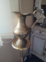 Antique French copper pourer, pitcher