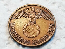 2 Reichspfennig 1939 d. Germany
