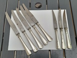 5 db nagyméretű ezüst Solingen kés + 3 db ezüst kisebb kés