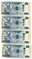500 Francs 4 number tracking congos