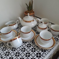 Thun cseh bordó-arany teás készlet