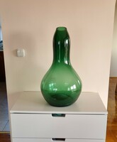 Óriási art deco parádsasvári üveg padló váza - 70 cm magas