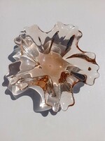 Mauve artist glass ashtray