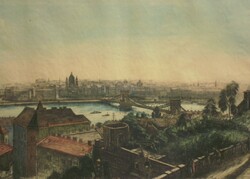 István Élesdy (1912-1987): panorama of Budapest