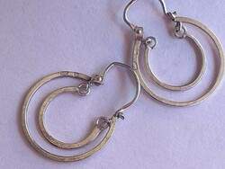 Retro gold plated silver earrings