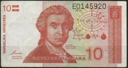 D - 167 - foreign banknotes: Croatia 1997 10 dinars