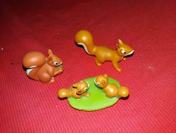 Cute quality deagostini - the forest dwellers squirrel family figure set in one as shown in the pictures