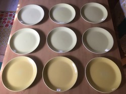 9 sárga Gránit kerámia 19 cm-es tányér felakasztható süteményes