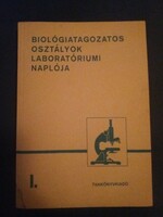 Laboratory diary of biology departments.