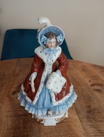 German baroque porcelain lady