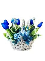 Ildikó bunny flower basket