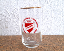 Retro DVTK üveg pohár