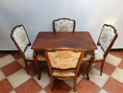 Neobarok table and 4 chairs