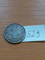 Switzerland 2 rappen 1948 b, bronze 529