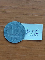 German Empire deutsches reich 10 pfennig 1921 zinc 416