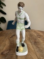 Hollóháza porcelain soccer player (fradis)