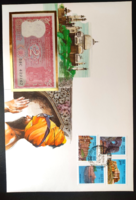 Banknotes with envelopes 8 pcs. Different countries.