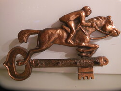 Key holder - copper - 24 x 16 x 5 cm - thick material - old - perfect