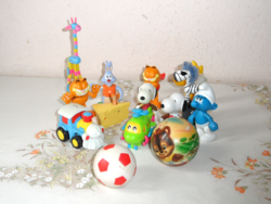Wooden and plastic toy package (14 pcs.)