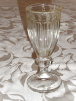 Szecessziós talpas üveg pohár