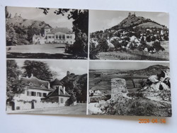 Old postage stamp postcard: sigliget, details (1959)