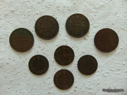 Italy 5 - 10 centesimi coin 8 pieces lot!