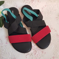 Brand new size 36 black-green-red sandals