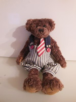 Teddy bear - 30 x 14 cm - handmade - hard body - Austrian - from collection - exclusive - flawless