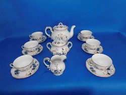 Zsolnay cornflower 6-piece tea set