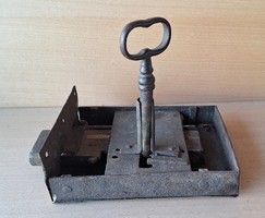 Antique lock, cellar door lock, door lock, with its own key