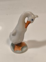 Herend feathered goose, hand-painted bird, perfect!
