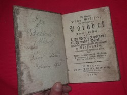 1822.Antik Cseh -szlovák nyelvű keresztény imakönyv példatár ritka a képek szerint