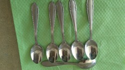Stainless steel mocha spoons.