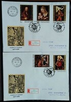 Ff3301-7 / 1979 paintings - albrecht dürer stamp series ran on fdc