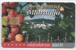 Hungarian phone card 1156 2003 Mátraalja gem 7 100,000 pieces