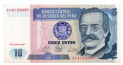 10     Intis   1987     Peru