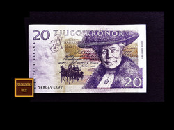 20 SVÉD KRONOS - Nils Horgerson csodálatos utazása Svédországba a vadludakkal! Emlék bankjegy!