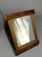 Old shaving box with mirror!
