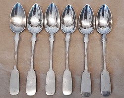 Antique silver spoon set (6 pcs.)