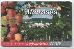 Hungarian phone card 1157 2003 Mátraalja gem 7 100,000 units