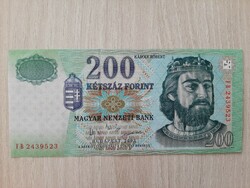 200 forint bankjegy FB sorozat 2003  UNC ropogós bankjegy
